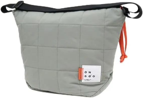 Wpc. ONDOO Quilted Shoulder Bag NC001 Shoulder Simple Bag Lightweight Large Capacity Water Repellent Stylish Unisex Gray