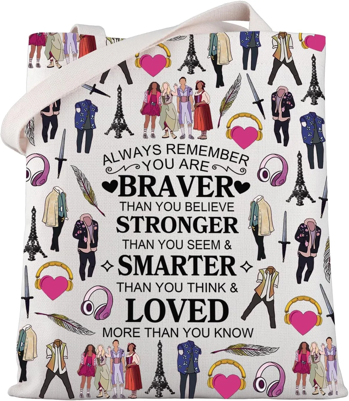 WSNANG Juliet Musical Inspired Gift Juliet Tote Bag Musical Themed Bag Musical Lovers Gift