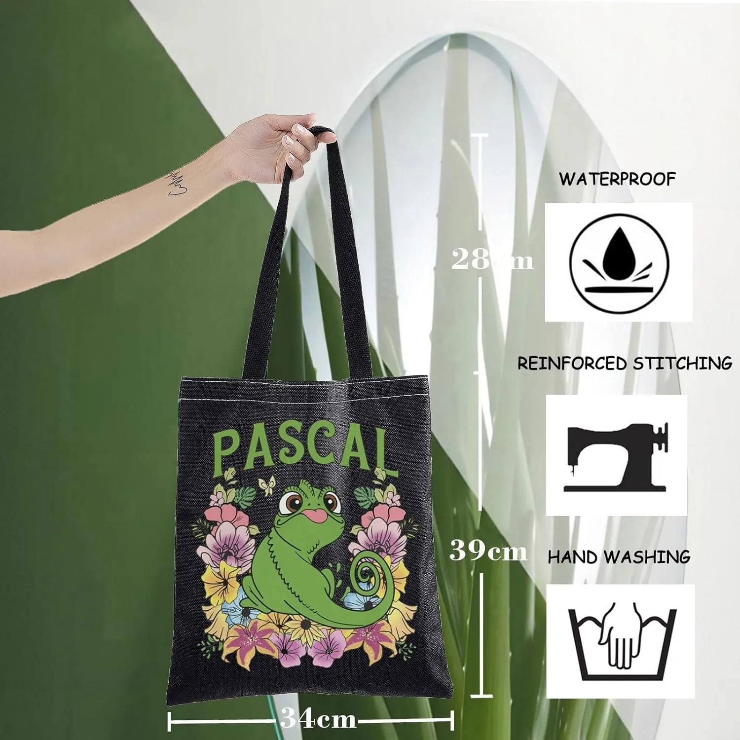 WZMPA Chameleon Pascal Tote Bag - Pascal Fans Gift, Shoulder Bag, Merchandise