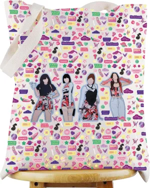 WZMPA K-Pop Tote Bag Karina＆Giselle＆Winter＆Ningning Fans Gift Korea Pop Group Shoulder Bag K Pop Merchandise