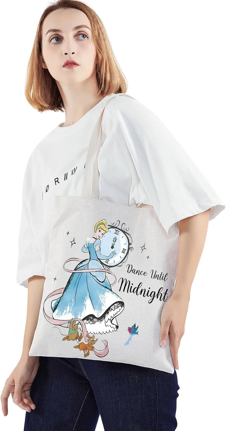 WZMPA Magical Princess Tote Bag Cartoon Rat Fans Gifts Dance Until Midnight Scullery Maid Shoulder Bag Fairy Tales Merch