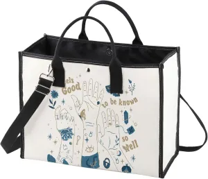 WZMPA Singer Lyric Tote Bag Singer Album Fans Gift If Feels Good To Be Know So Well Musical Shoulder Bag Singer Merchandise