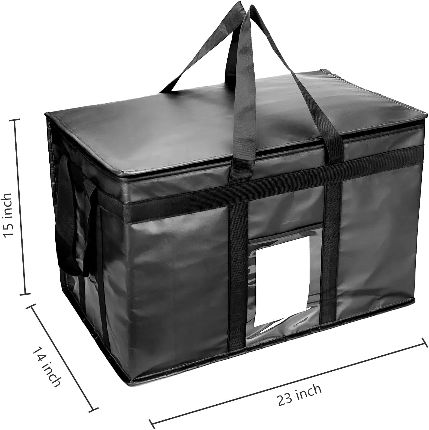 Yalin XXXL Large Insulated Cooler Bag, Styrofoam Cooler of Keep Food Hot or Cold, Reusable Double Zipper Food Delivery Bag for Grocery Shopping, 23" W x 15" H x 14" D