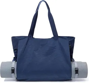 Yoga Mat Bag - Waterproof Shoulder Gym Bag with Yoga Mat Holder & Wet Pocket for Gym, Pilates, Travel, Beach and Daily Use